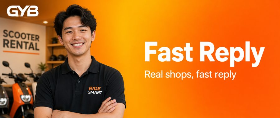 Fast reply — real shops, fast reply
