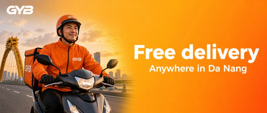 Free delivery anywhere in Da Nang